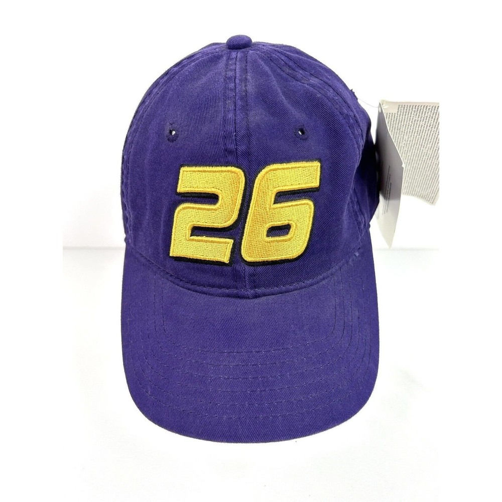 Roush Racing Nascar Strap back Hat Cap #26 New Tags Jamie McMurray Purple
